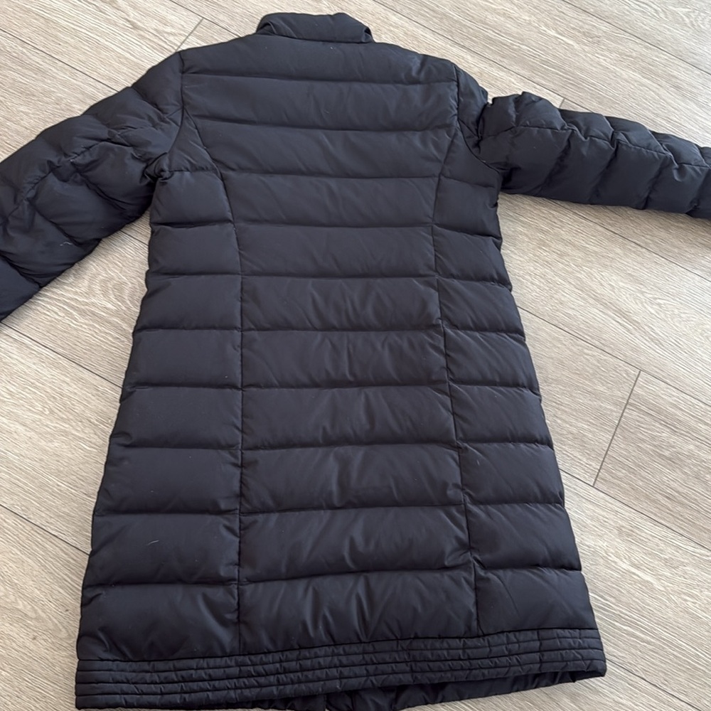 J. Jill Down puffer long jacket size xsmall black - Picture 7 of 8